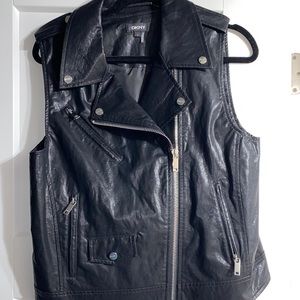 DKNY leather vest